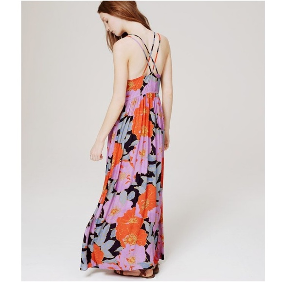 LOFT Dresses Loft Ann Taylor Full Bloom Maxi Dress Poshmark